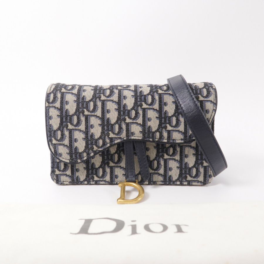 Dior 帆布Oblique Saddle Belt Bag腰包-10