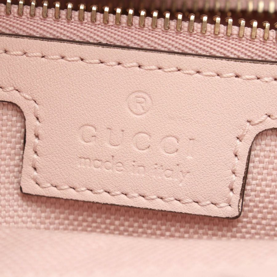 GUCCI GG 標誌 Guccissima 手提單肩包 847456 皮革 粉紅色 二手 女士-3
