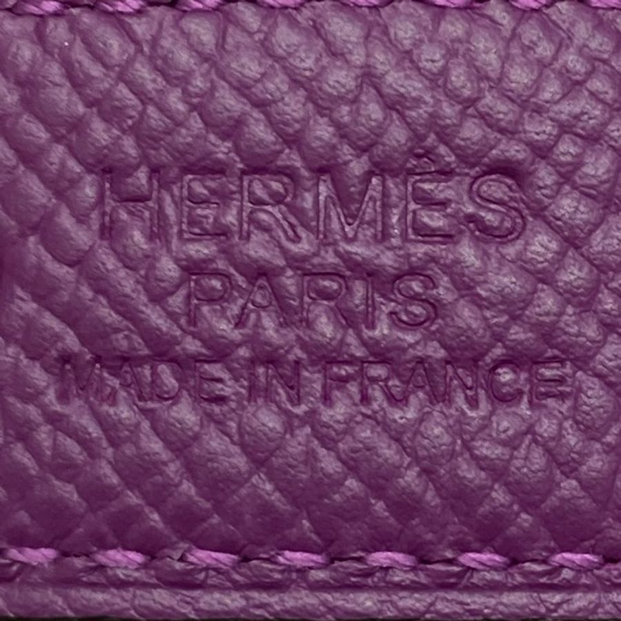 HERMES 愛馬仕 U刻印 H BELT 皮帶 80CM 紫×桃紅 雙色 金釦-3