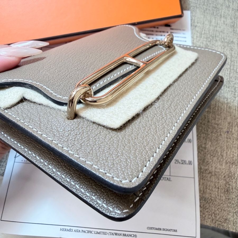 愛馬仕hermes roulis豬鼻子slim 大象灰 6/30前$52000💕-8