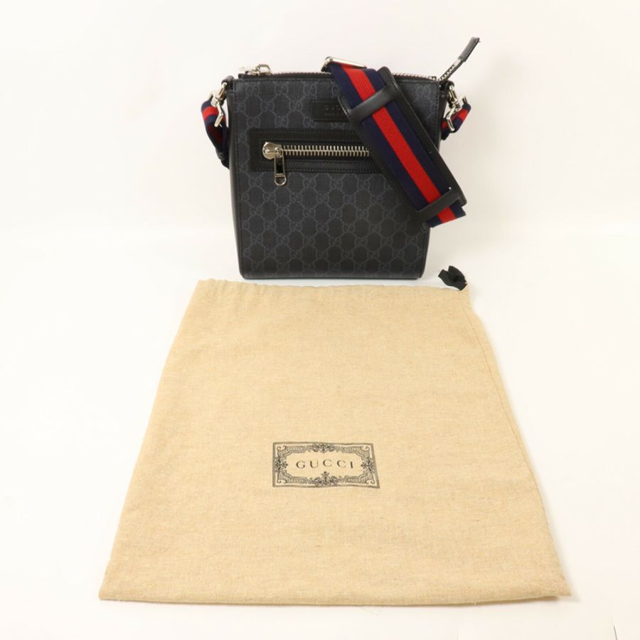 GUCCI 塗層帆布Messenger Bag肩背袋-8