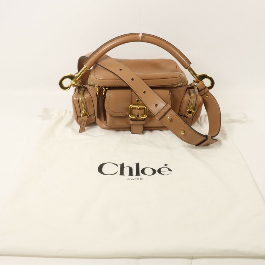 Chloe 牛皮皮革Camera Bag手挽肩背兩用袋-9