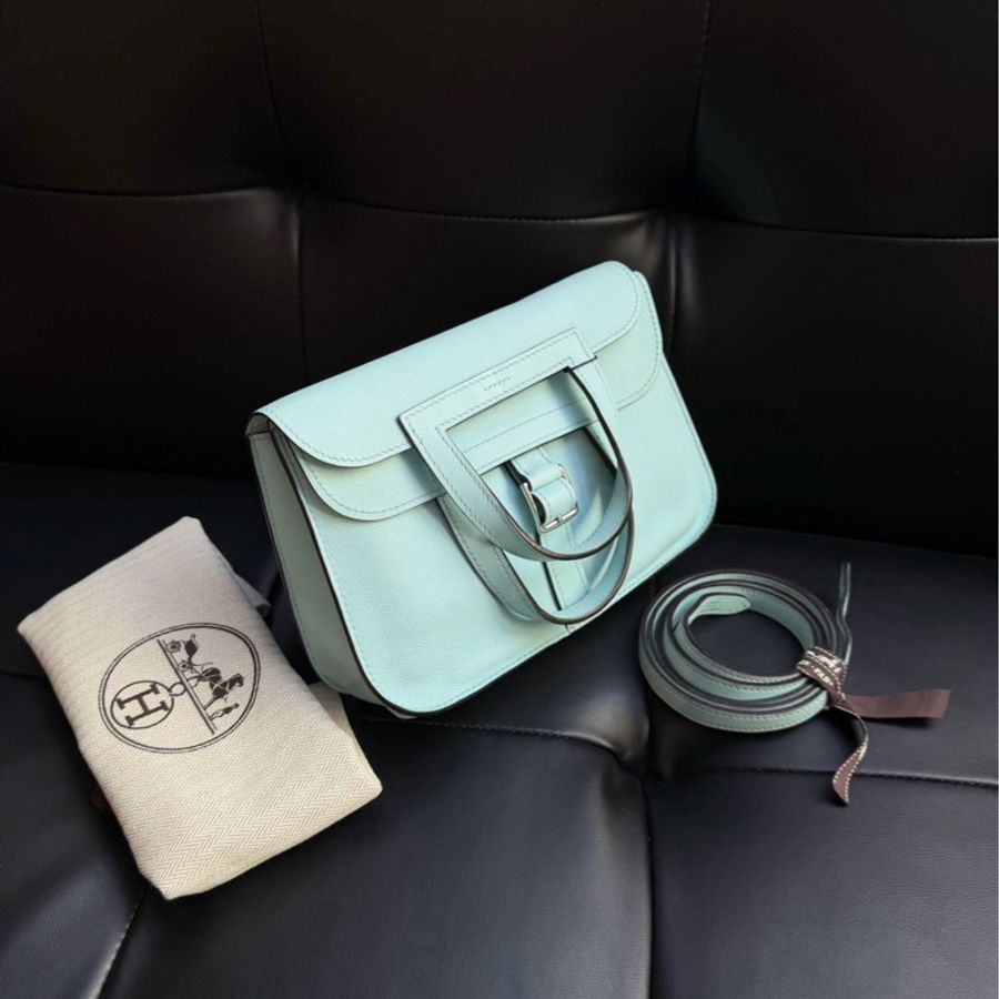 ✨Halzan mini 微風藍 手提單肩斜背都可 馬卡龍色系💎-4