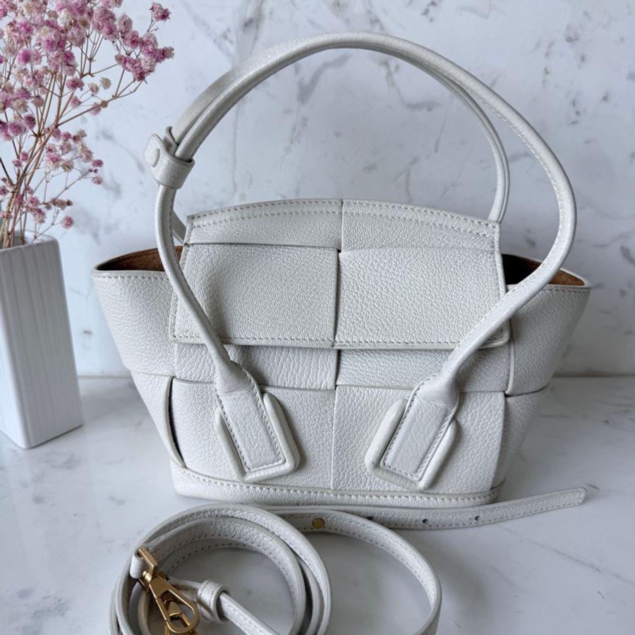 BV✨Bottega Venta✨Arco mini 手提包斜背包老錢風大格編織包-0