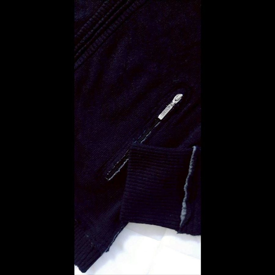 絕版BURBERRY 博柏利 BLACK LABEL 黑標 戰馬 男黑色無修邊混羊毛立領外套2號-6