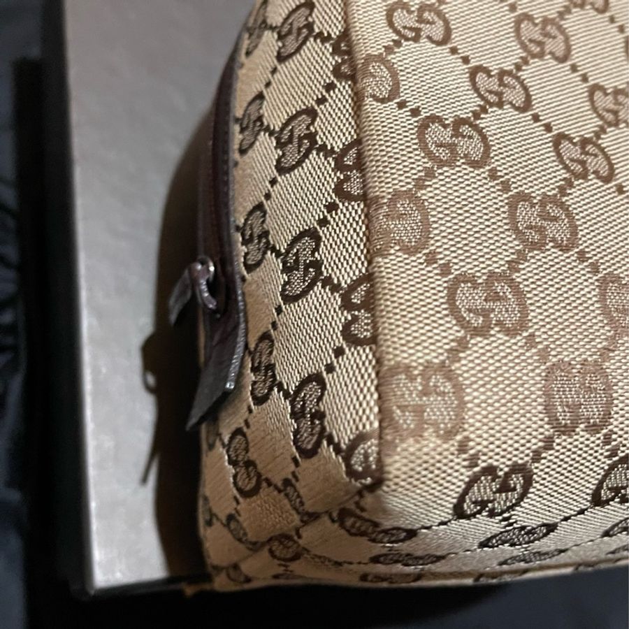 Gucci帆布經典老花手提包-24