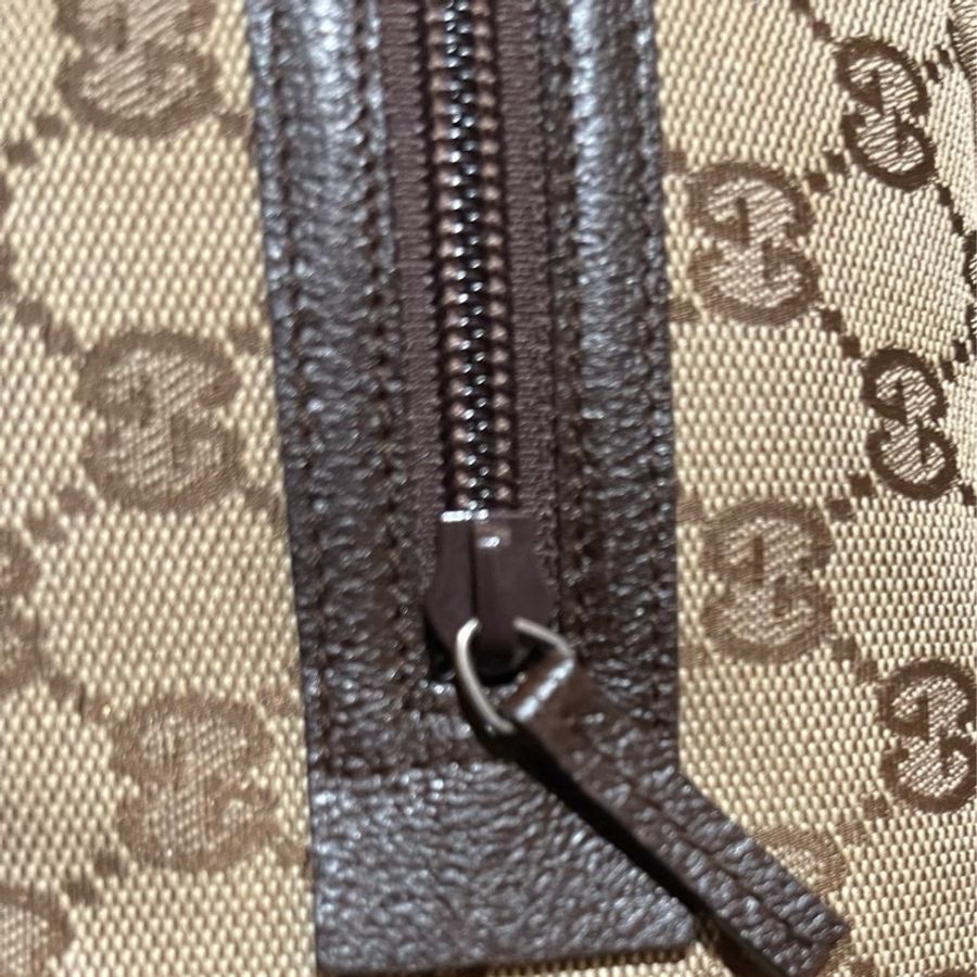 Gucci帆布經典老花手提包-27