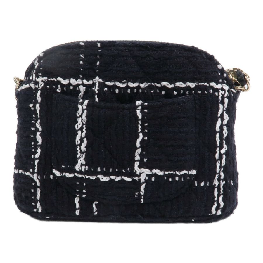 CHANEL 粗花呢Chain Shoulder鏈帶肩背袋-1