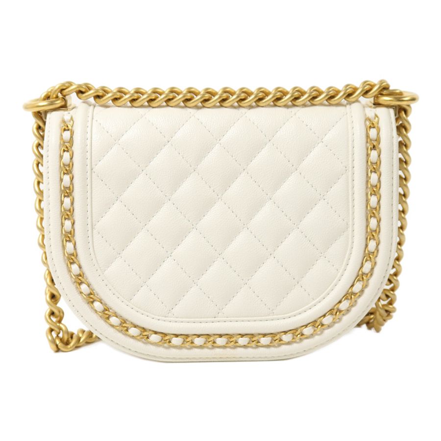 CHANEL 牛皮皮革Le Boy鏈帶肩背袋-1