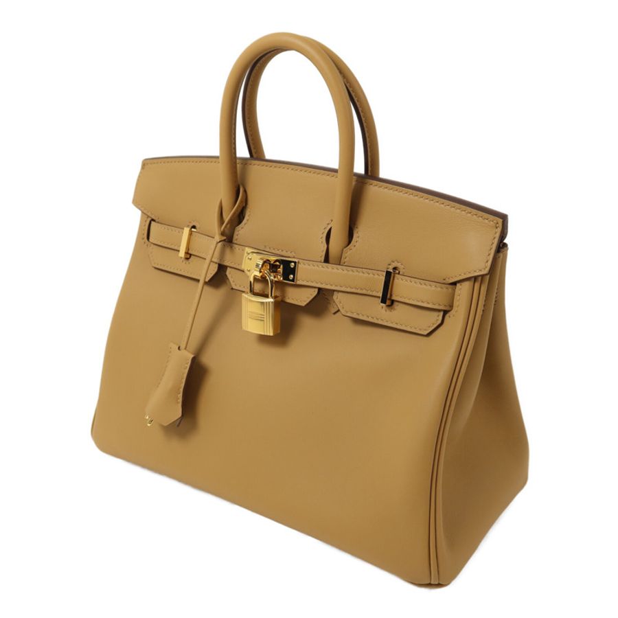 HERMES Swift皮革Birkin 25手挽袋Biscuit-2