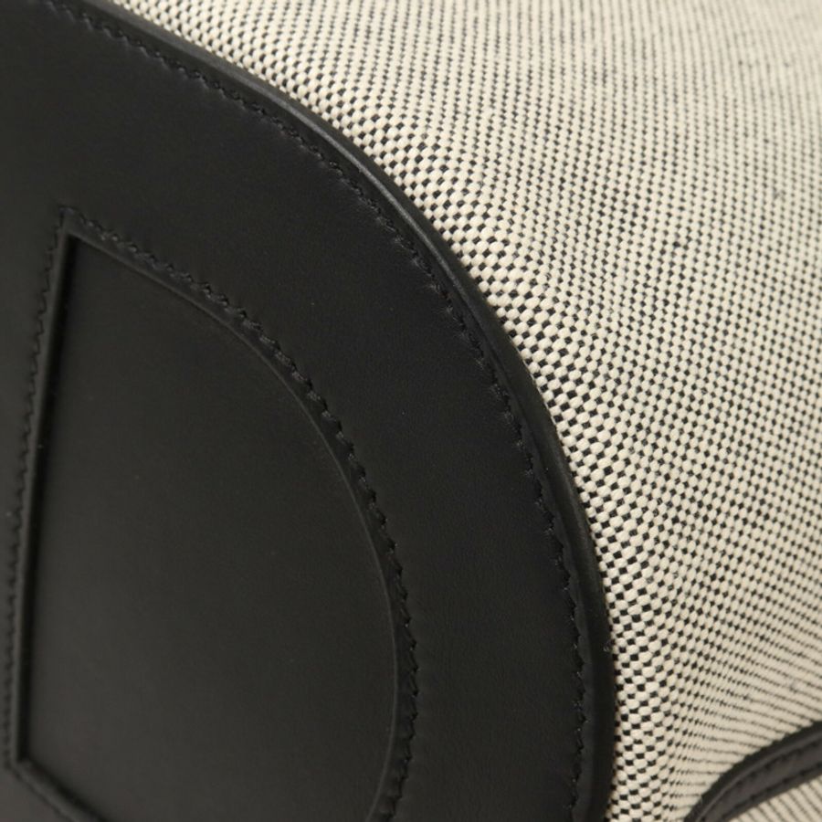 HERMES 帆布/Swift皮革In The Loop 23手挽袋Noir-12