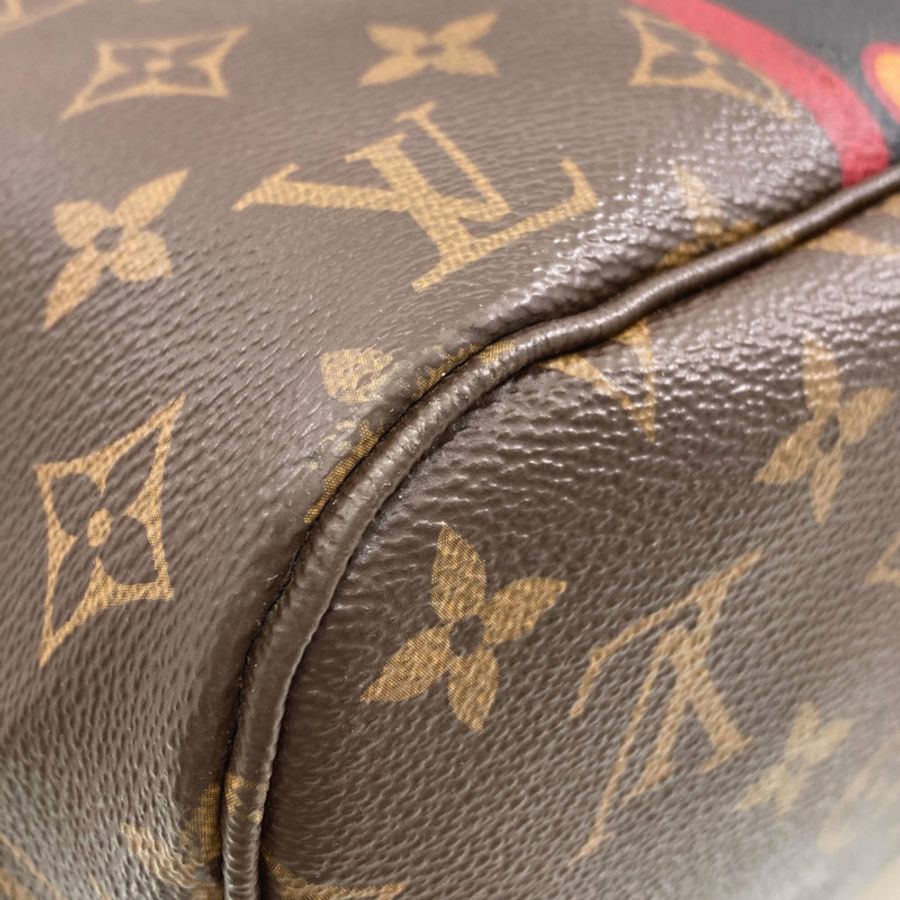 路易威登 M43499 Neverfull MM 山本寬齋聯名達摩歌舞伎手提包 Monogram 帆布 女款-26
