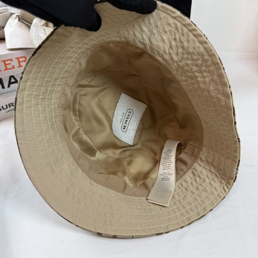 狀態良好 COACH 漁夫帽 遮陽帽-10
