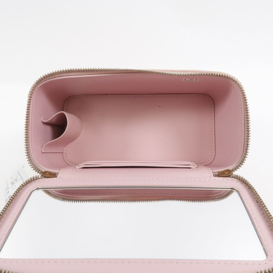 CHANEL 羊皮皮革Vanity Case鏈帶肩背袋-4