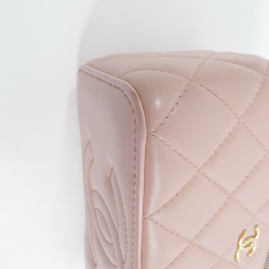 CHANEL 羊皮皮革Vanity Case鏈帶肩背袋-13