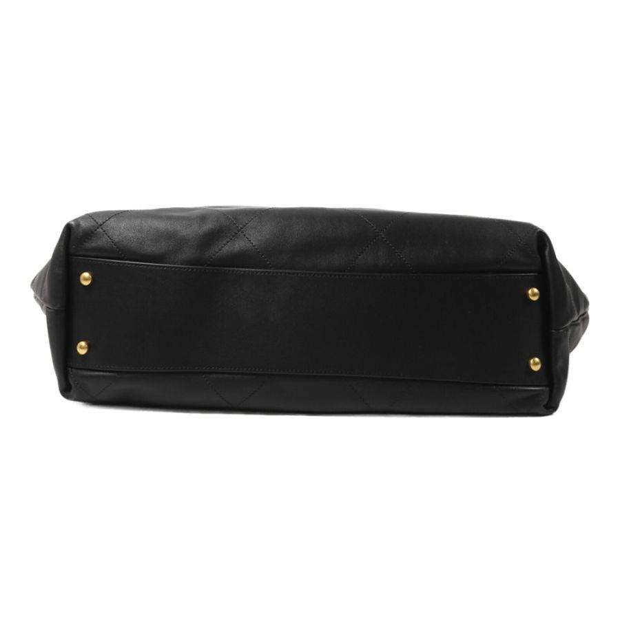 CHANEL 羊皮皮革25S Maxi Tote鏈帶手挽袋-3