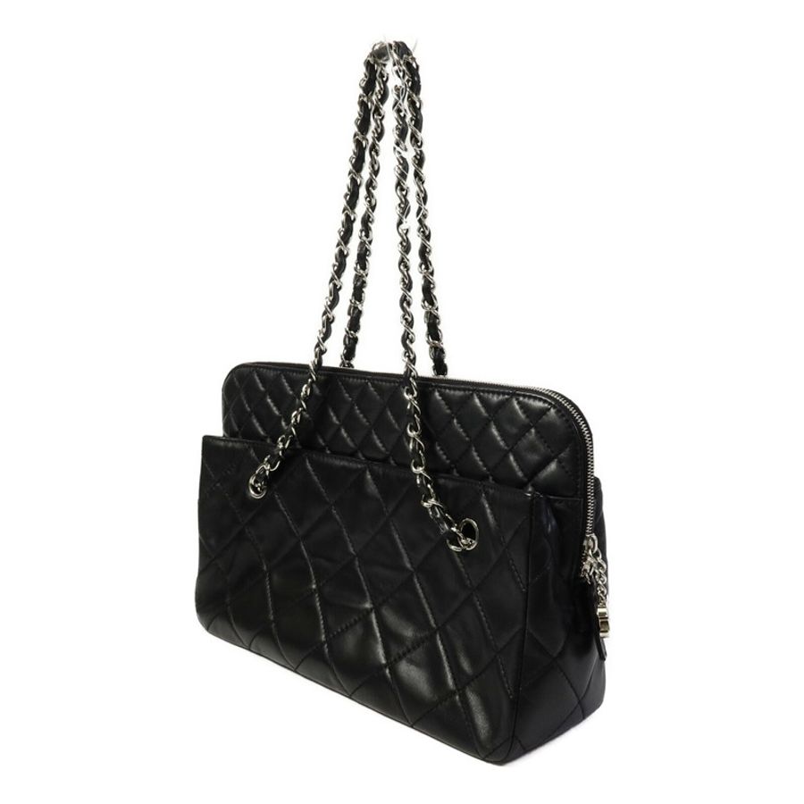 CHANEL 牛皮皮革Chain Shoulder鏈帶肩背袋-2