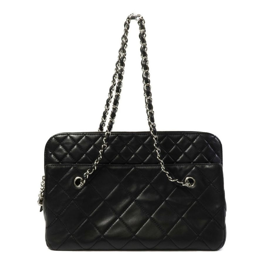 CHANEL 牛皮皮革Chain Shoulder鏈帶肩背袋-3