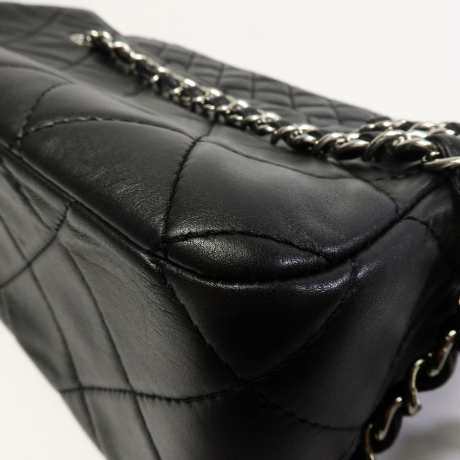 CHANEL 牛皮皮革Chain Shoulder鏈帶肩背袋-14