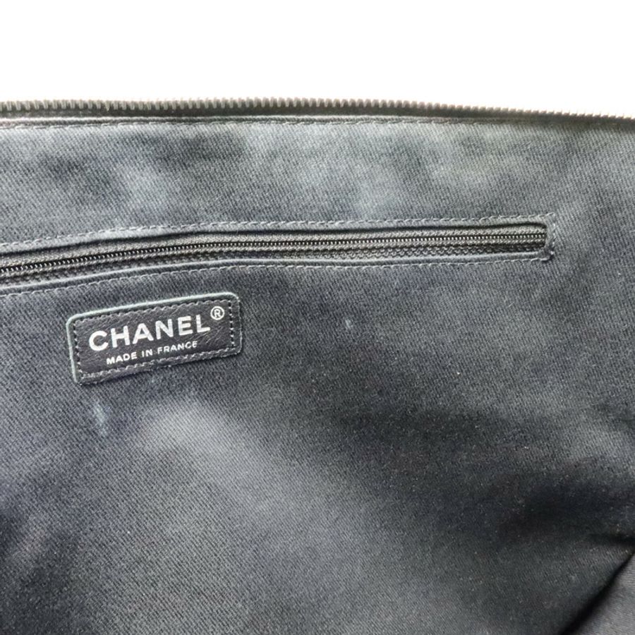 CHANEL 牛皮皮革Chain Shoulder鏈帶肩背袋-16