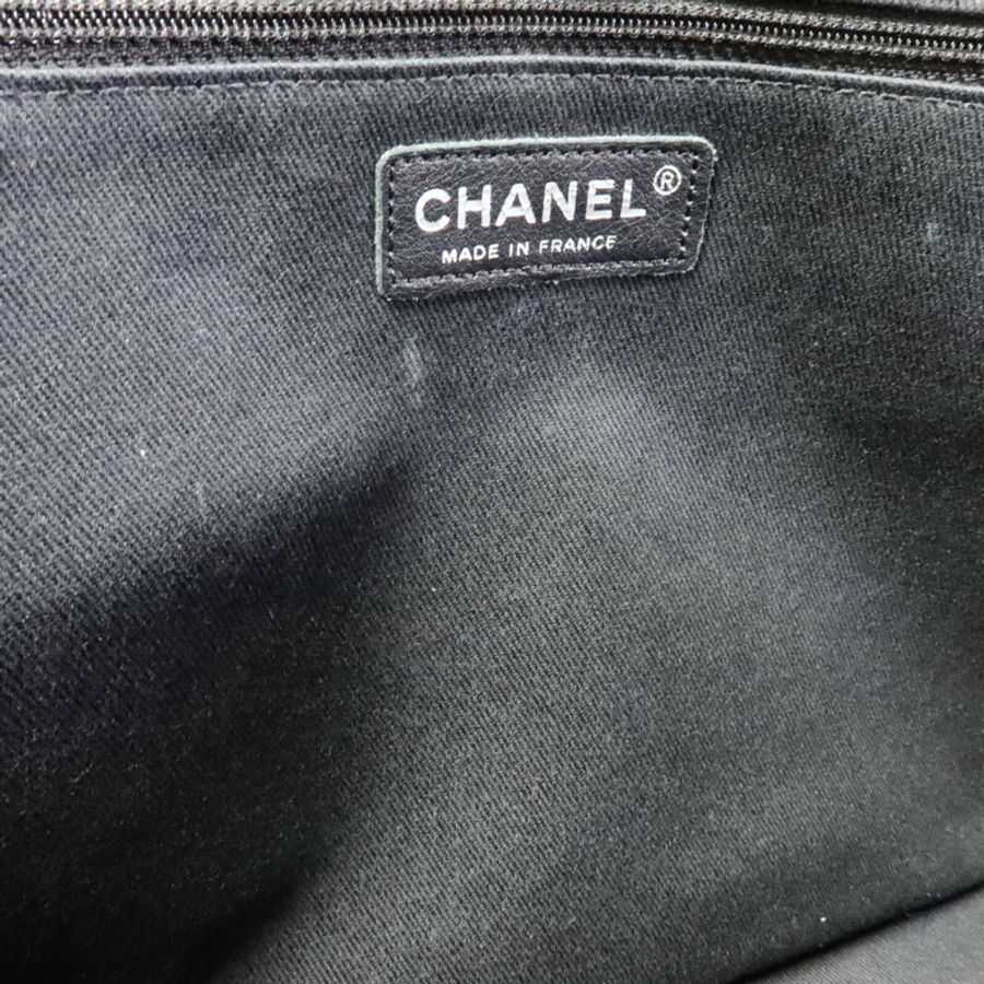 CHANEL 牛皮皮革Chain Shoulder鏈帶肩背袋-17