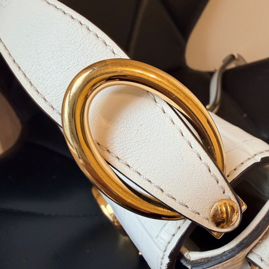 Chloe c bag 白色鱷魚皮  二手-3