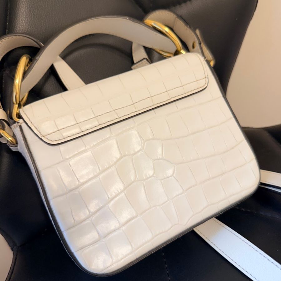Chloe c bag 白色鱷魚皮  二手-5