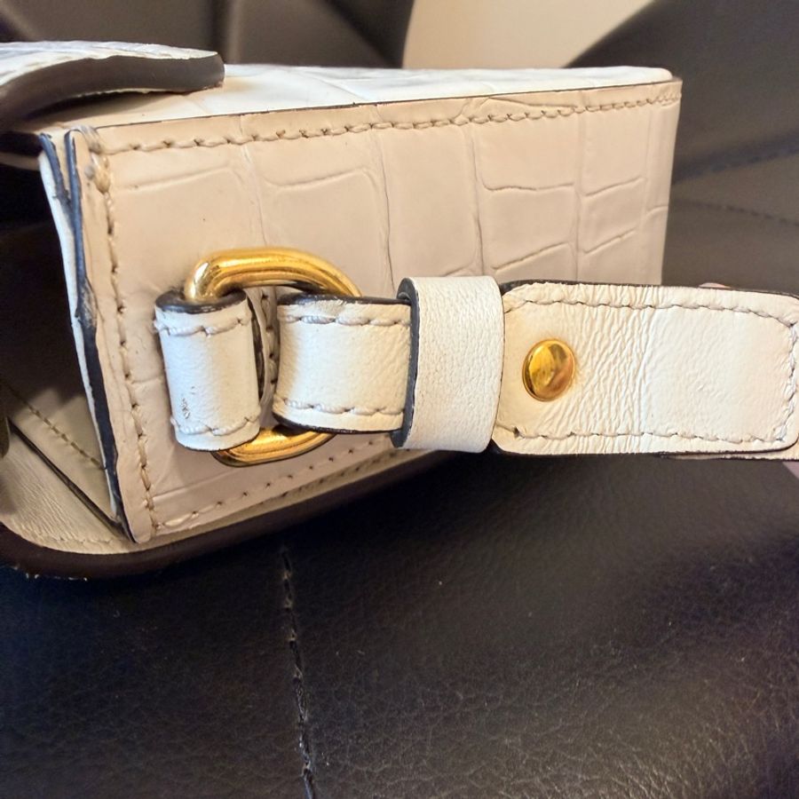 Chloe c bag 白色鱷魚皮  二手-11