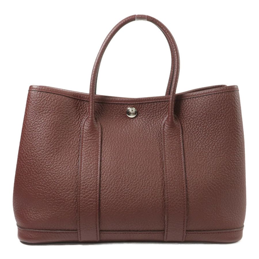 HERMES Country皮革Garden Party TPM手挽袋Bordeaux-1