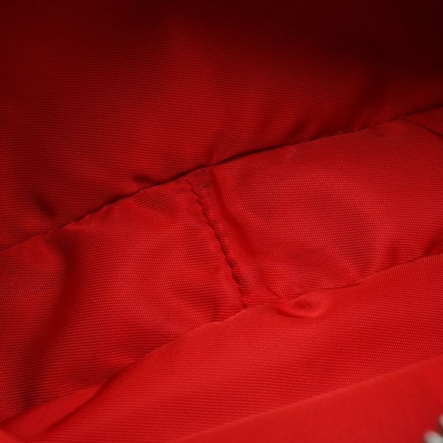 Christian Louboutin BACKLOUBI 小號雙肩包 尼龍皮革橡膠 黑色 紅色 二手-4