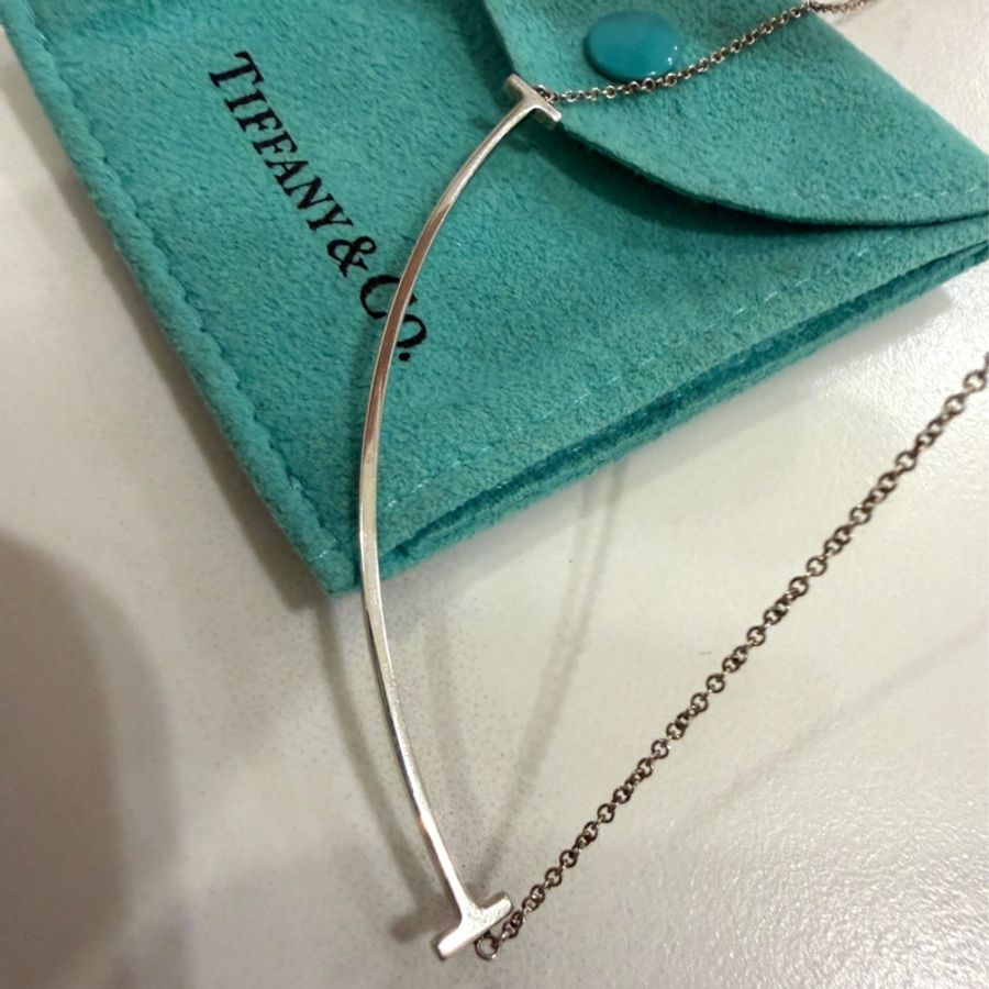 《仙闆名牌精品》Tiffany & Co. Smile 大號 微笑 笑臉 925 純銀 項鏈 頸鍊 項鍊 鎖骨鍊-9