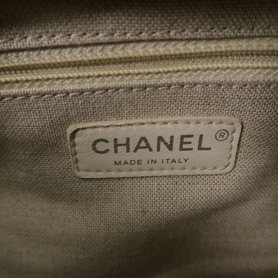 CHANEL Tweed/牛皮皮革Gabrielle Medium鏈帶肩背袋-5