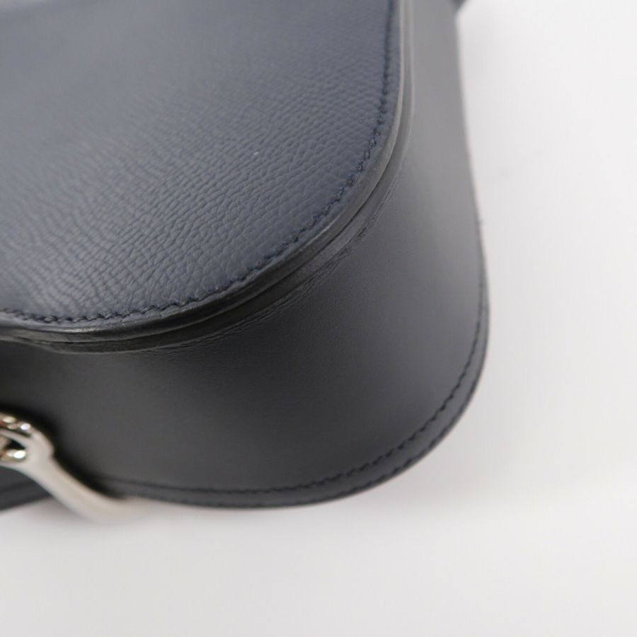 HERMES Epsom皮革Della Cavalleria Mini肩背袋Blue Nuit-14