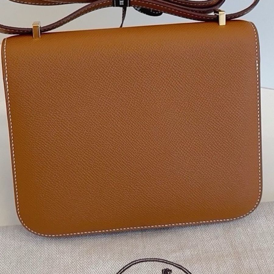Hermes 愛馬仕 constance 康康 19 金棕銀扣 epsom皮 Y刻-2