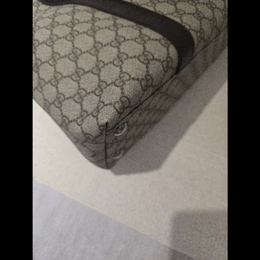 Gucci 古馳 GG logo 老花帆布拼皮革 托特包 肩背包 手提包-19