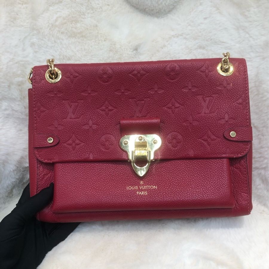 LV Monogram Empreinte Red Vavin PM XC537-0