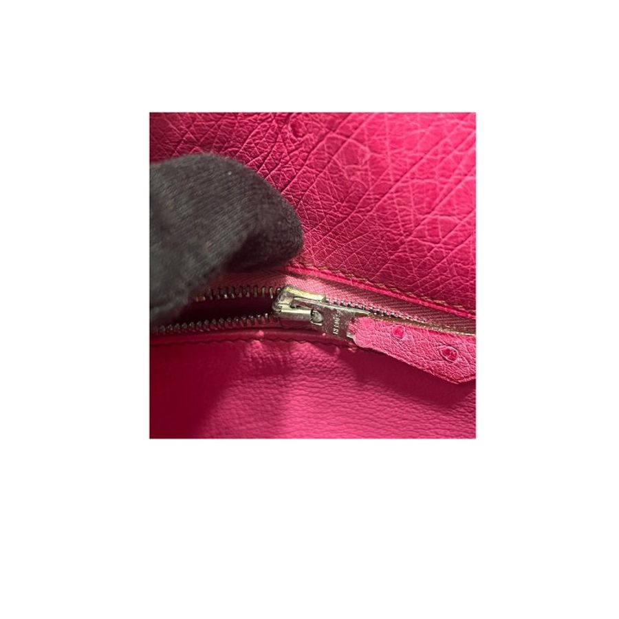 【美收精品】HERMES Kelly35 鴕鳥皮手提包 5-454-16