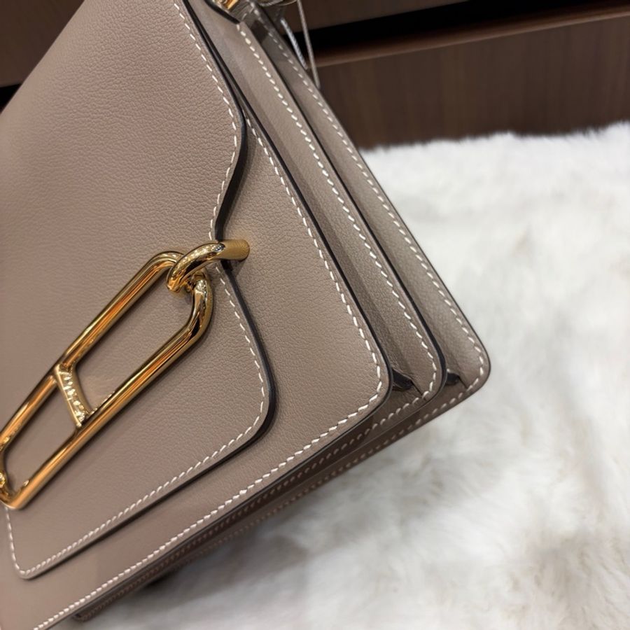 🌈Hermes🧡Roulis 23🧡大象灰金扣🧡98.5 新🌈Evercolor皮🌟roulis23🌟roulis🌟豬鼻子🌟愛馬仕🌟-2