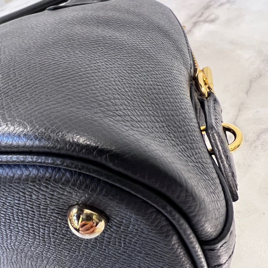 Hermes 89黑Epsom皮金釦Bolide25-7