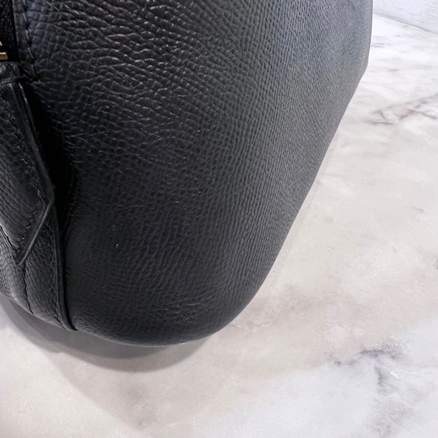 Hermes 89黑Epsom皮金釦Bolide25-22