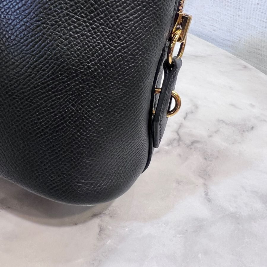 Hermes 89黑Epsom皮金釦Bolide25-23