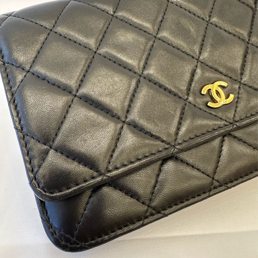 #買到賺到 經典款 氣質女孩必備 香奈兒 Chanel WOC 羊皮鏈條包-8