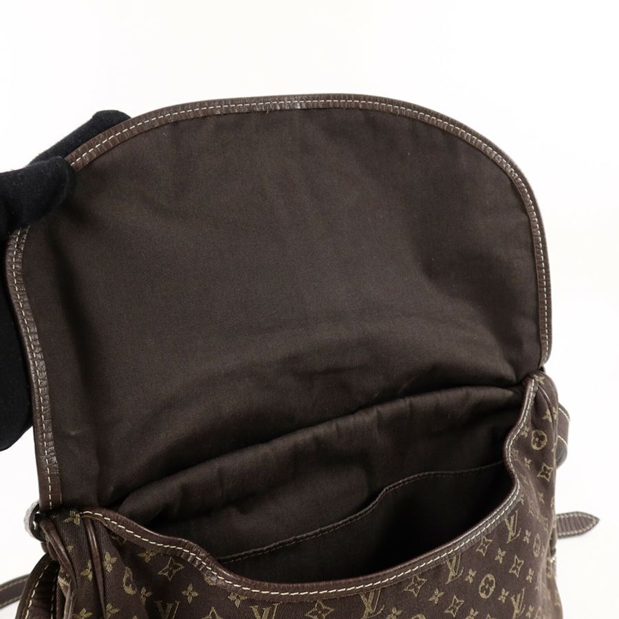 LOUIS VUITTON Monogram Mini Lin Saumur 30肩背袋-6