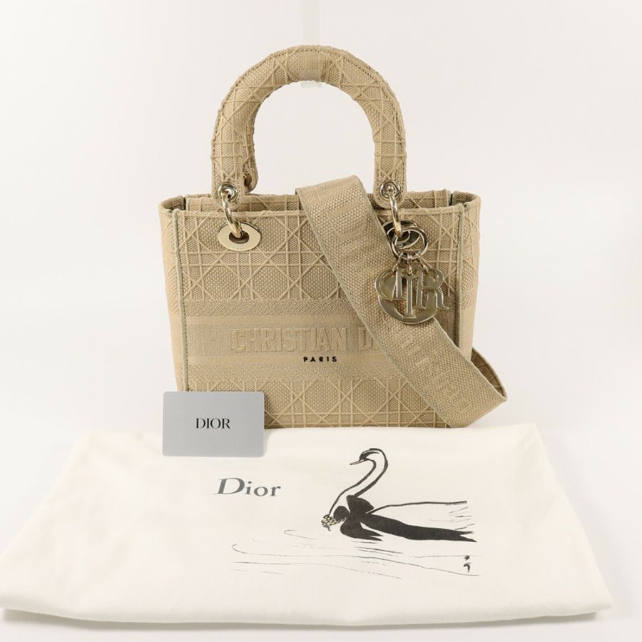 Dior 帆布lady D-Lite手挽肩背兩用袋-16