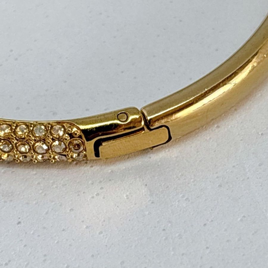 swarovski 施華洛世奇 水鑽手鐲 雪花密鑲 鍍玫瑰金色 S號-6