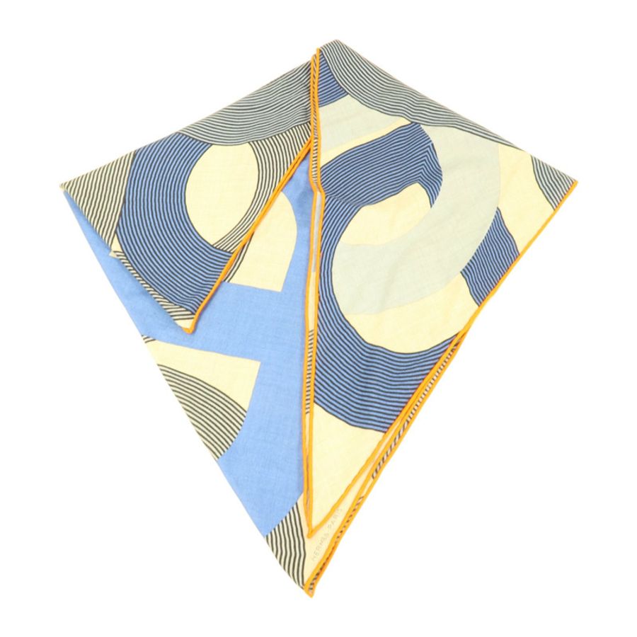 HERMES 羊絨/絲質Giant Triangle Scarf 208x83cm圍巾-2