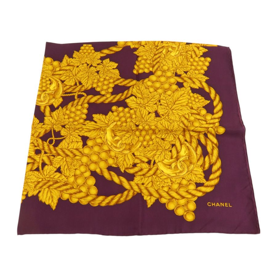 CHANEL 絲質Scarf 90x90cm絲巾-1