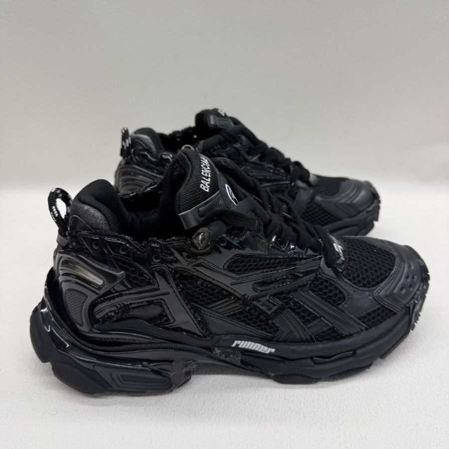 Balenciaga巴黎世家 Runner 黑色漆皮 男款 黑色39碼-3