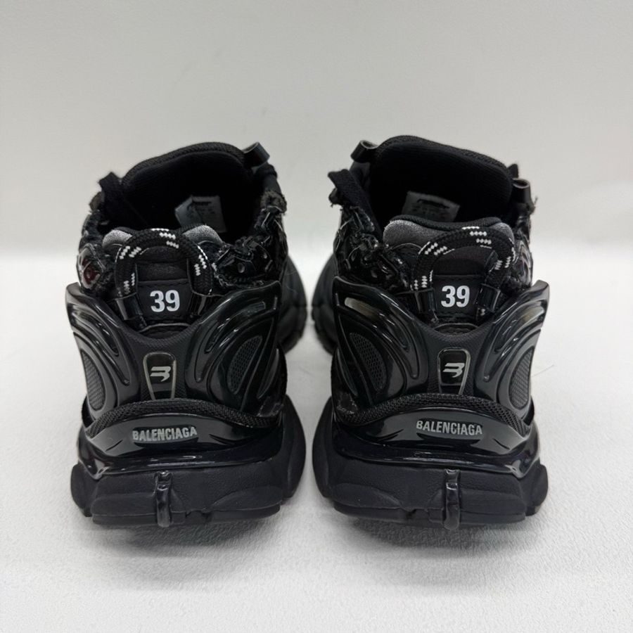 Balenciaga巴黎世家 Runner 黑色漆皮 男款 黑色39碼-4