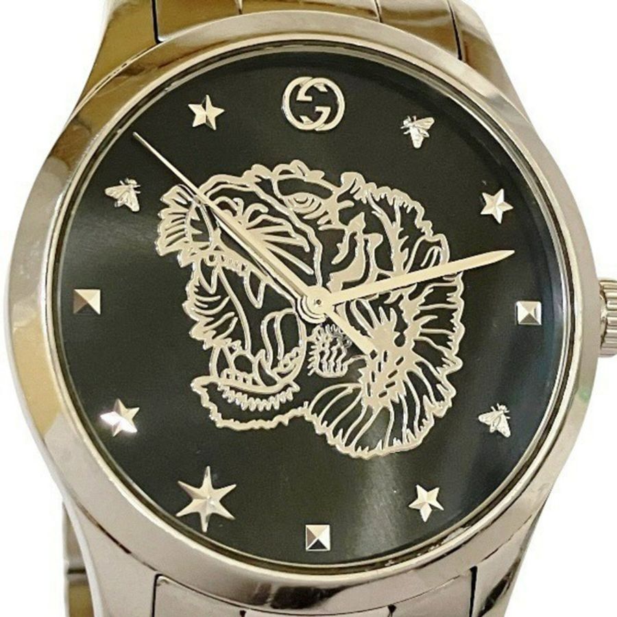 Gucci GUCCI G-Timeless 126.4 石英虎紋男士腕錶-3